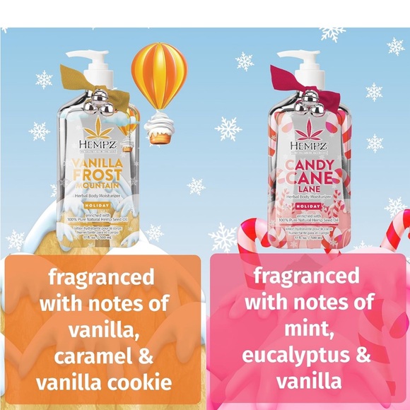 Hempz Sweet Wonderland Candy Cane Lane lotion set - Picture 3 of 7